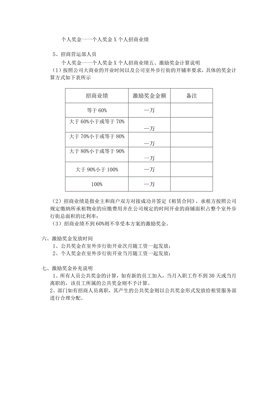 万达广场室外步行街招商激励方案.docx_第2页