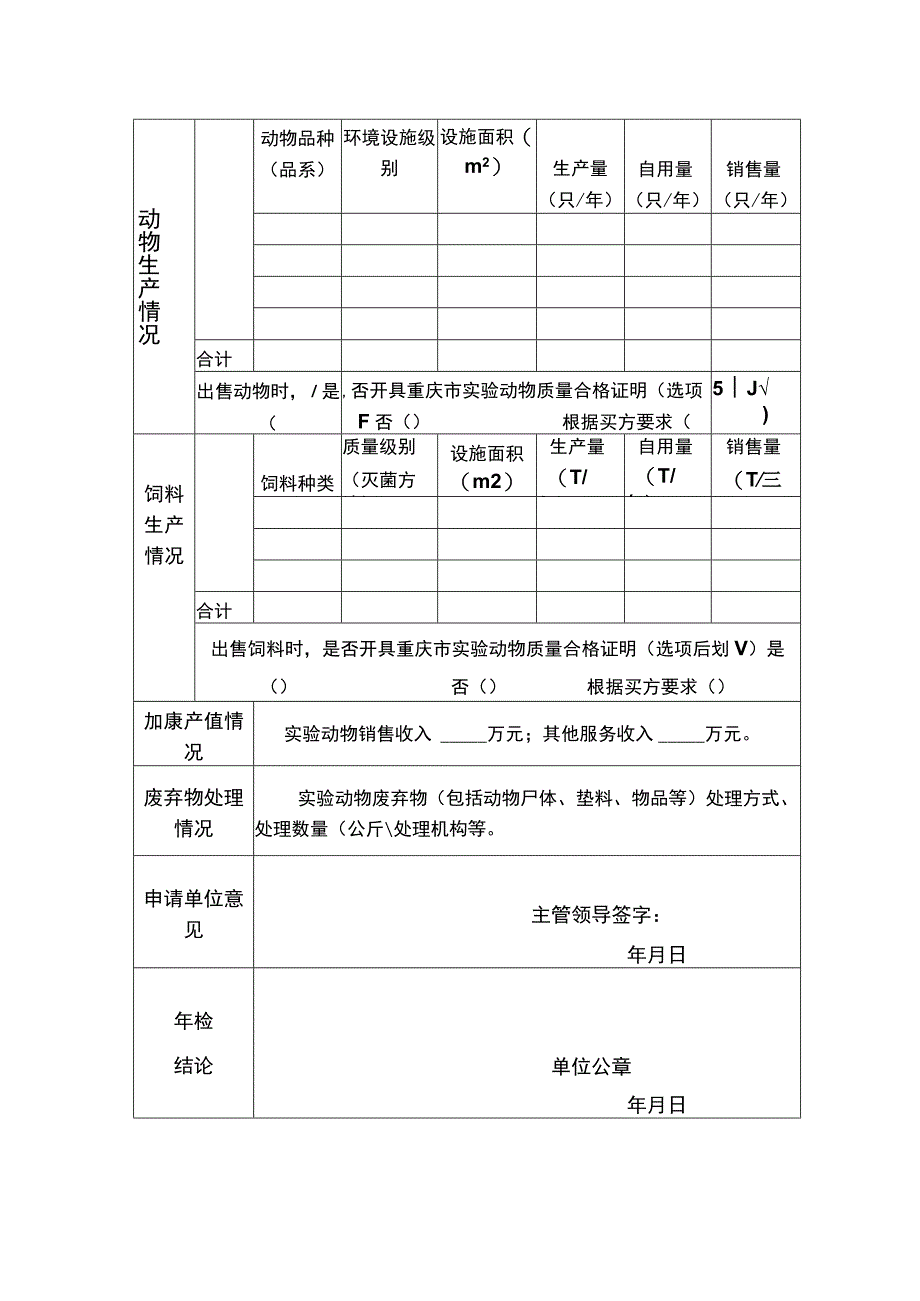 实验动物生产许可证年检申请表.docx_第3页