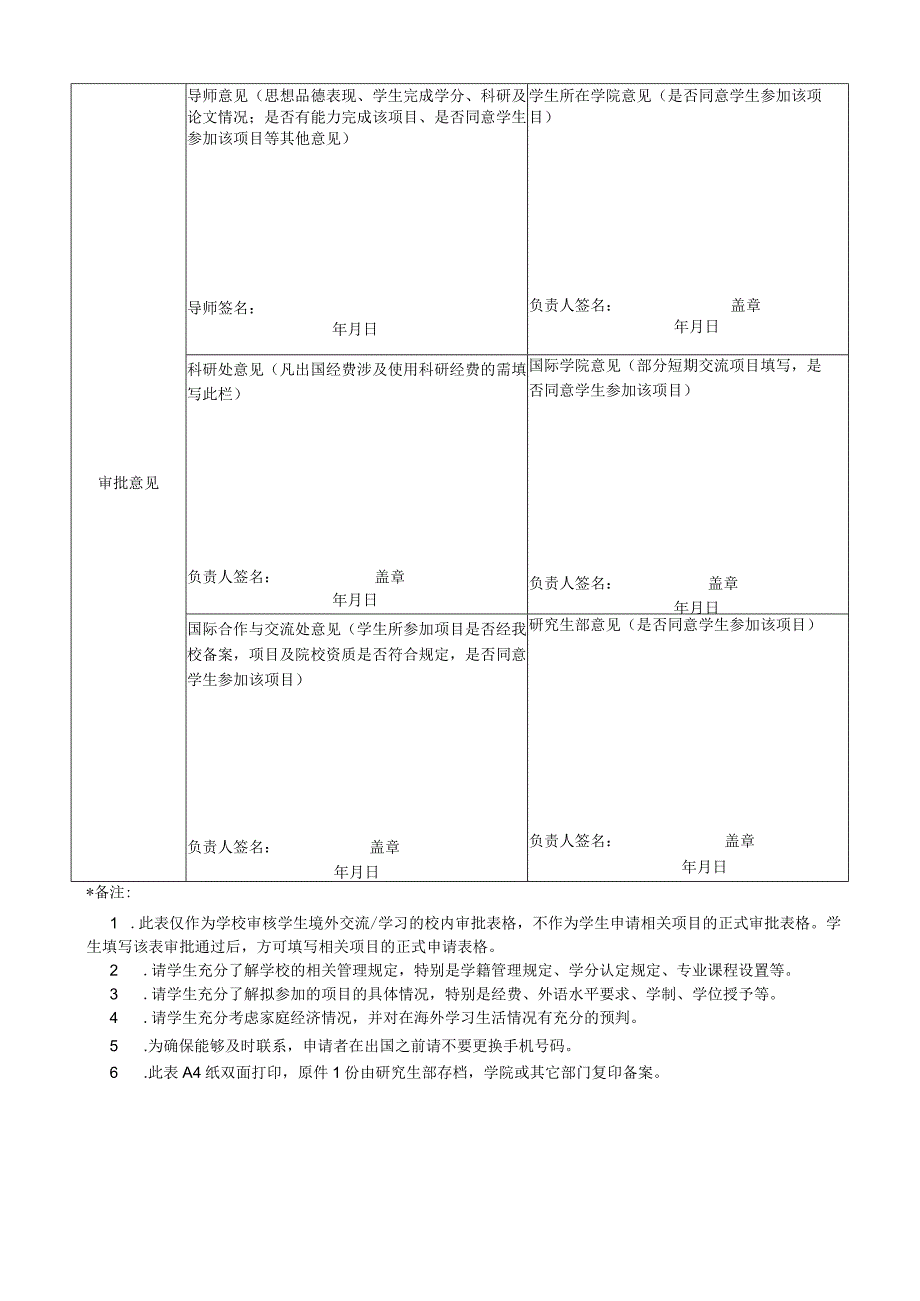 云南师范大学研究生赴国（境）外学习交流项目申请表.docx_第2页