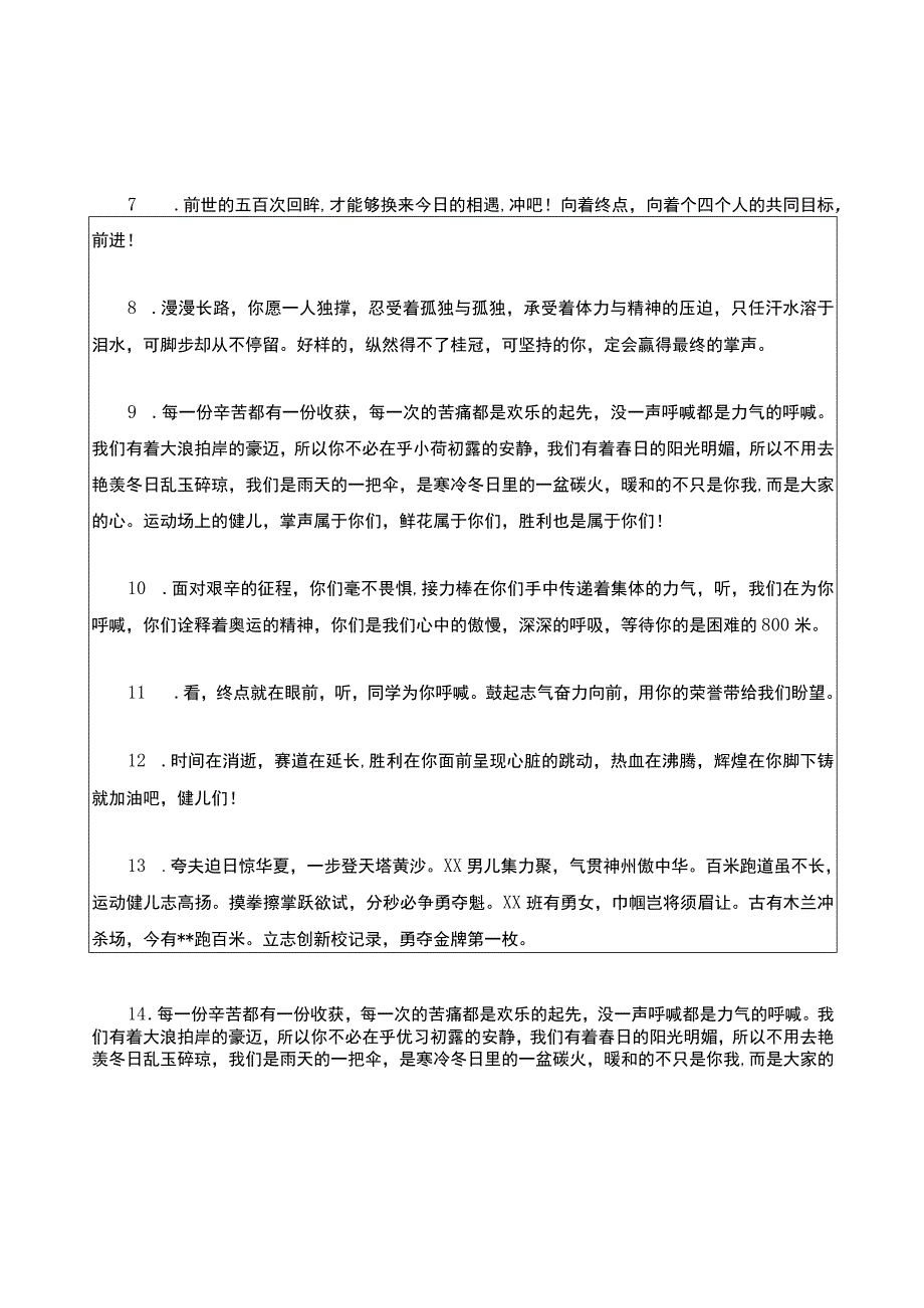 运动会加油稿跑步运动员30字.docx_第2页