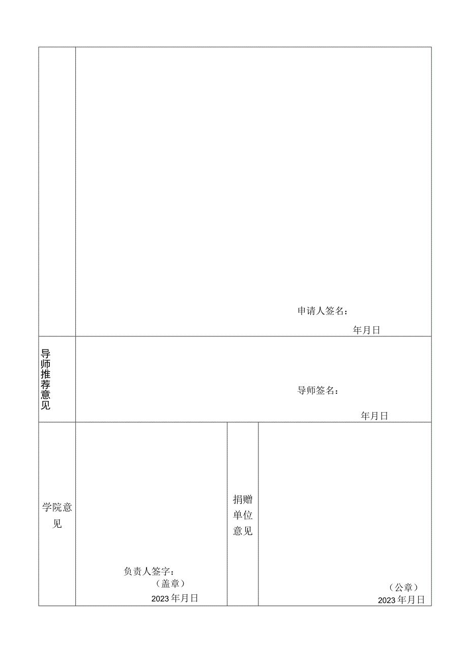 电力学院社会捐赠奖学金申请表.docx_第2页