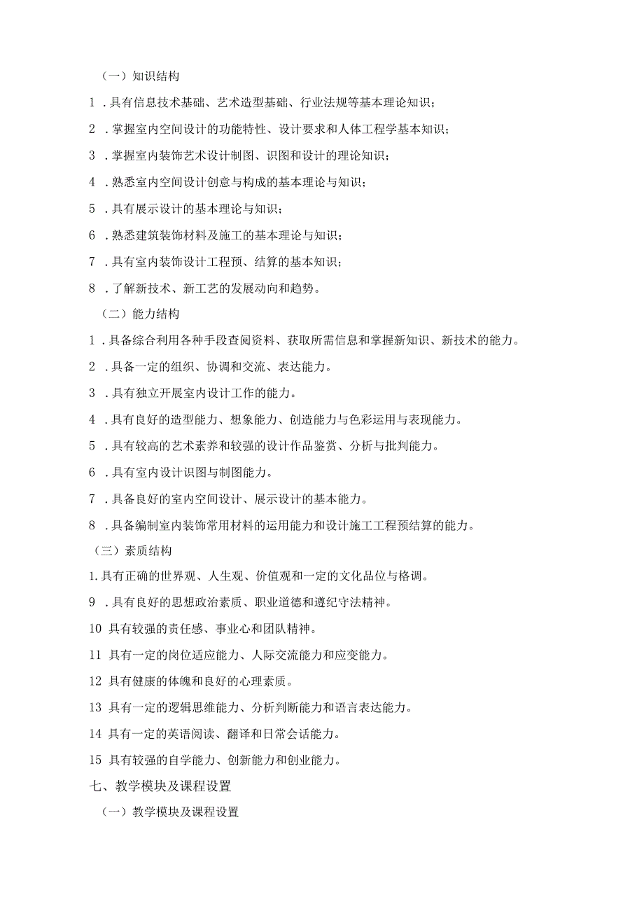 《建筑室内设计》2021级高职扩招人才培养方案.docx_第2页