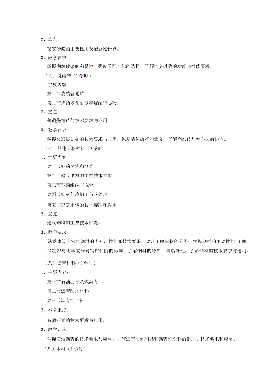 土木工程材料课程教学大纲.docx_第3页