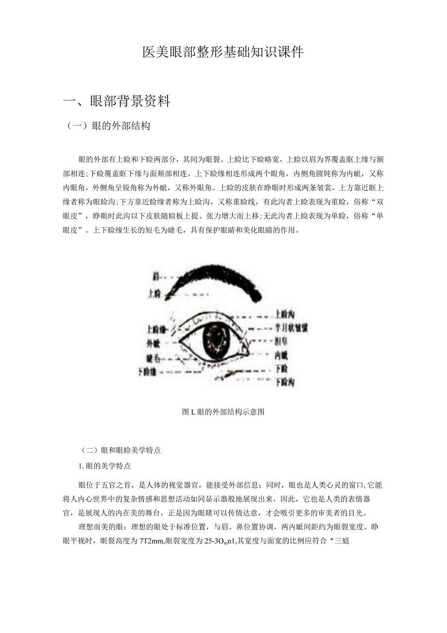 医美眼部整形基础知识课件.docx_第1页