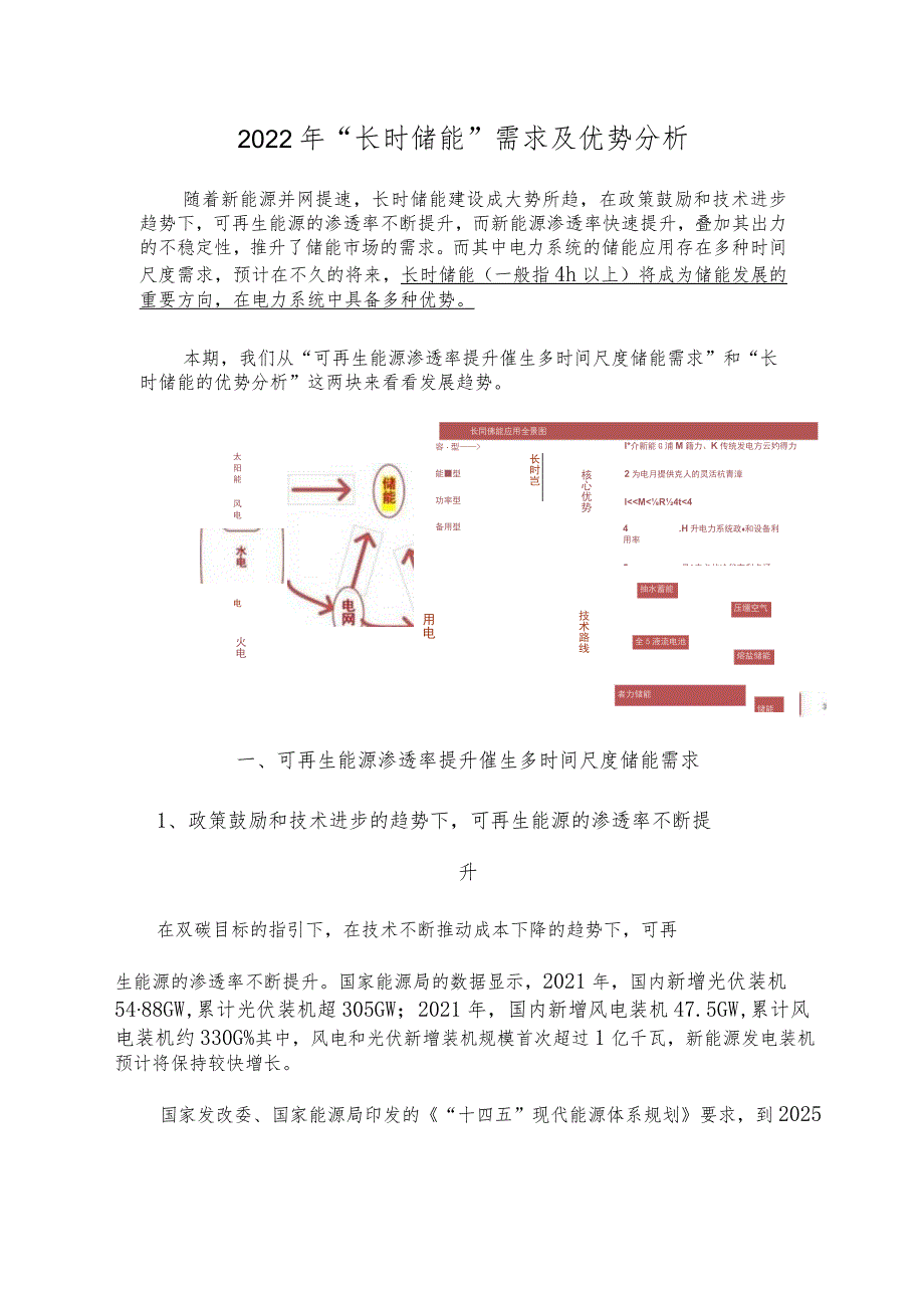 2022年“长时储能”需求及优势分析.docx_第1页