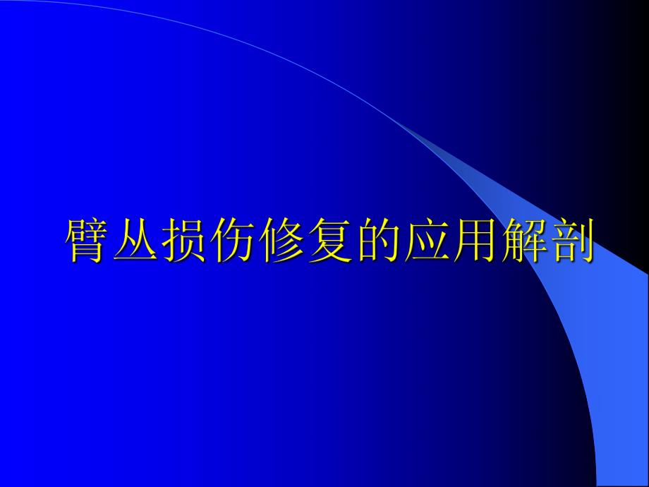 臂丛损伤修复的应用解剖.ppt_第1页