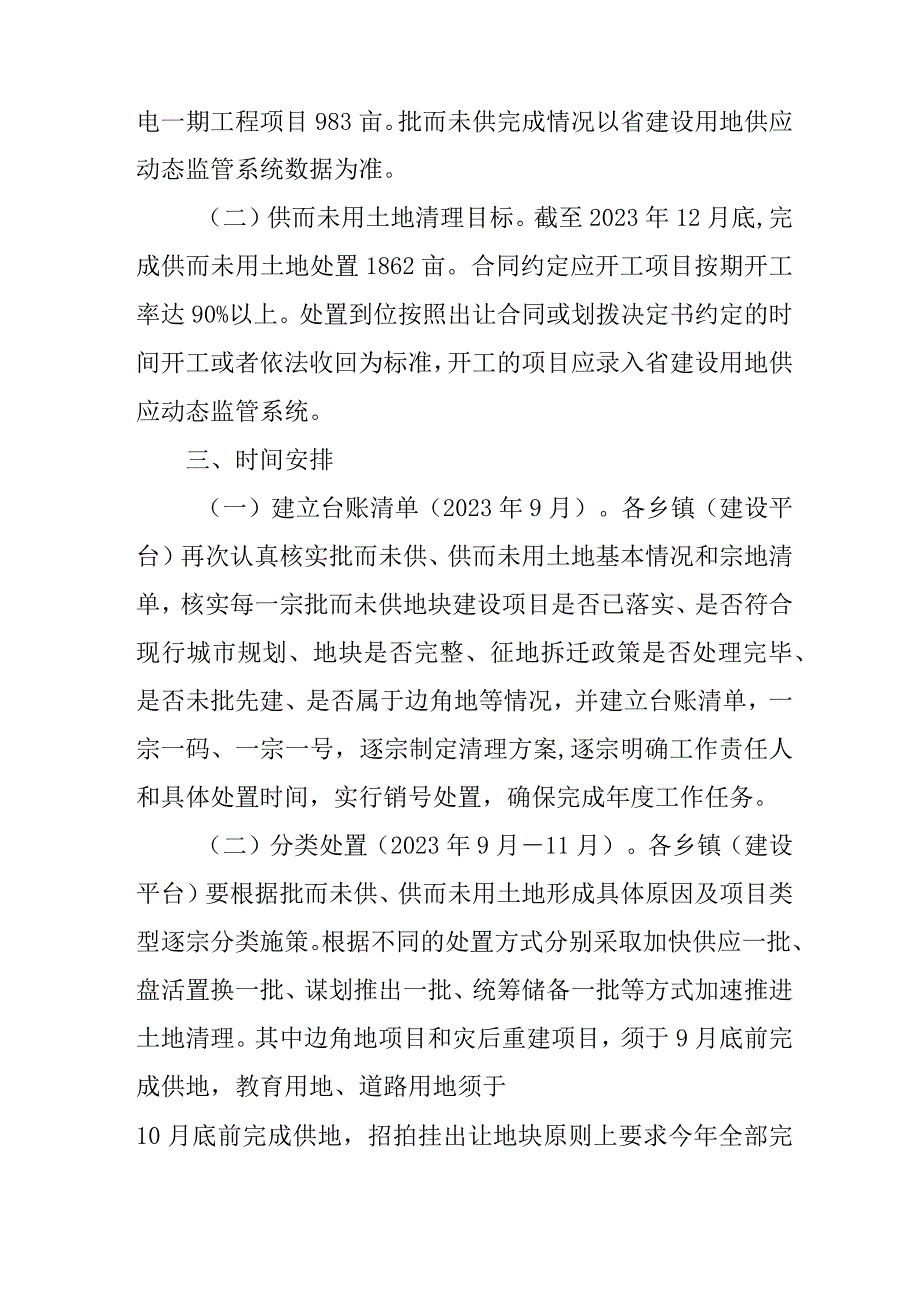 新时代“批而未供、供而未用”土地清理专项行动实施方案.docx_第2页