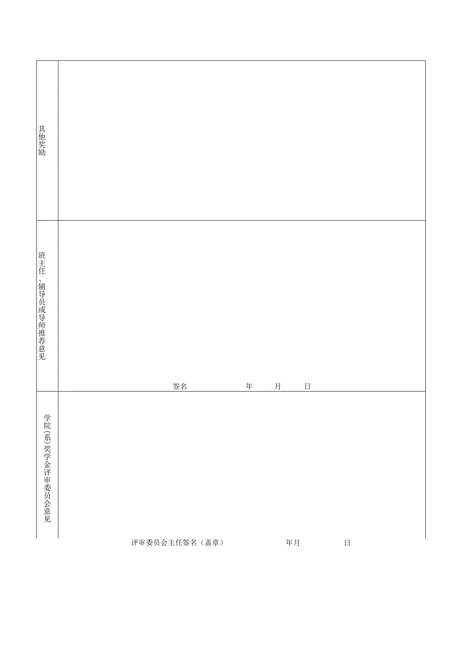 浙江大学 学年 奖学金评审登记表.docx_第2页