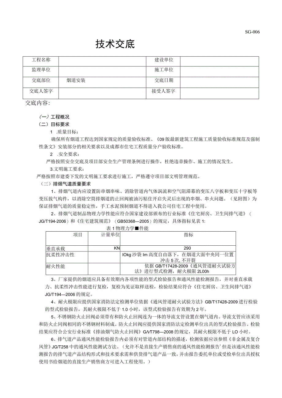 烟道安装技术交底.docx_第1页