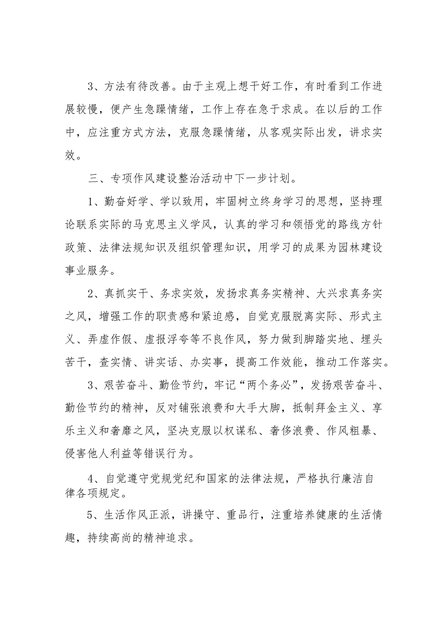 转作风、抓落实、勇担当、争一流、促发展专项作风建设个人心得体会心得体会.docx_第3页