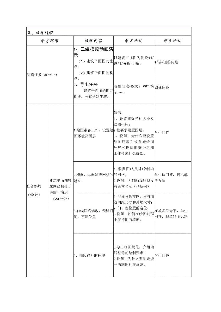 《CAD建筑平面图轴网绘制》教学设计.docx_第3页