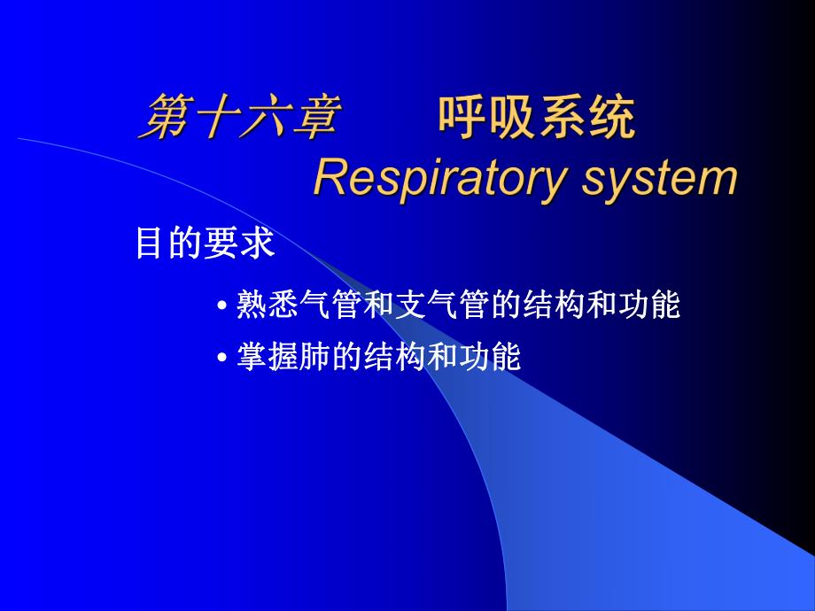 第6章呼吸系统ppt课件名师编辑PPT课件.ppt_第1页