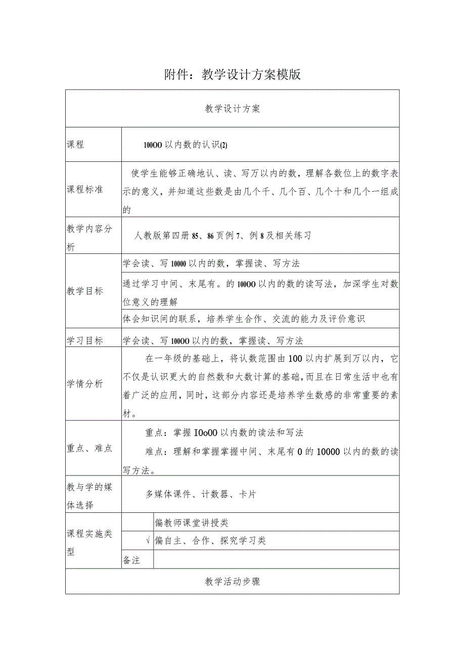 《10000以内数的认识2》教学设计.docx_第1页