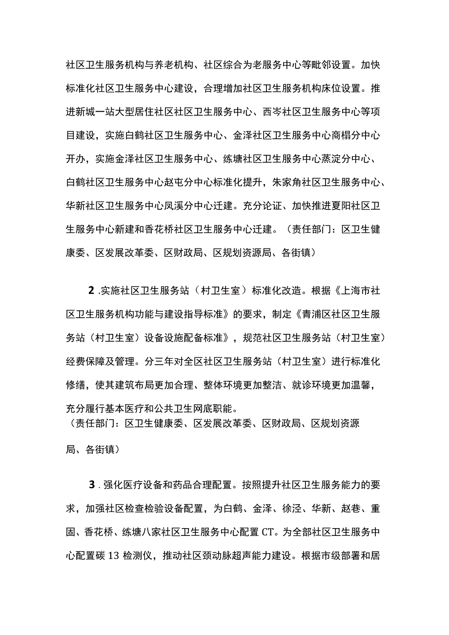 青浦区社区卫生服务能力提升行动方案.docx_第3页