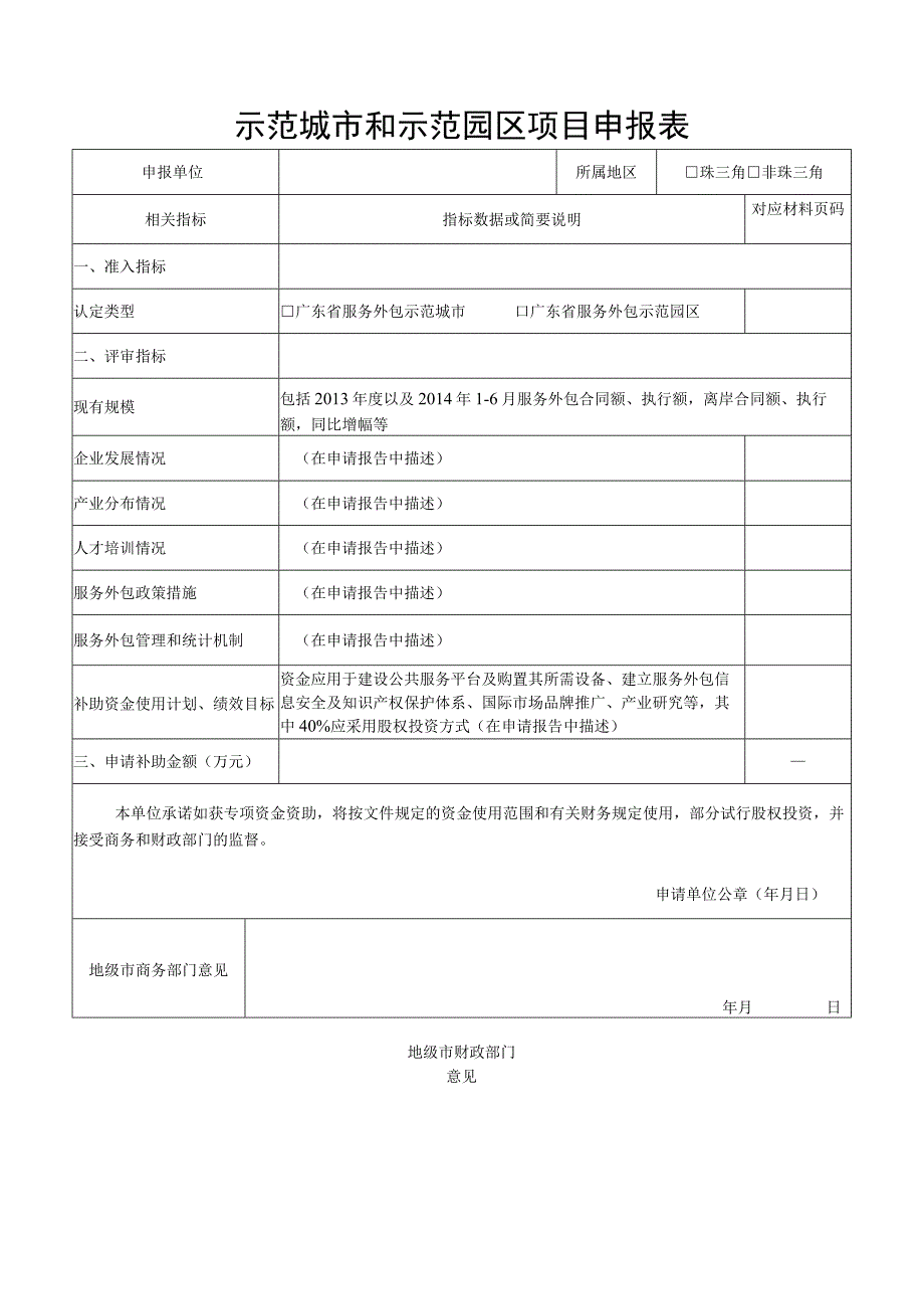 示范城市和示范园区项目申报表.docx_第1页