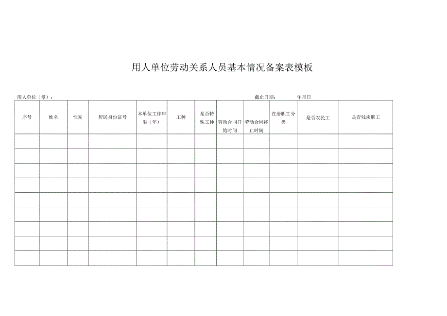 劳动用工备案电子表汇总模板（4个表）.docx_第3页