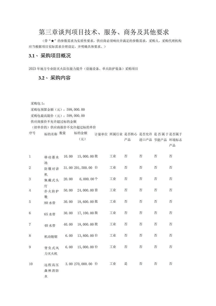 第三章谈判项目技术、服务、商务及其他要求.docx_第1页