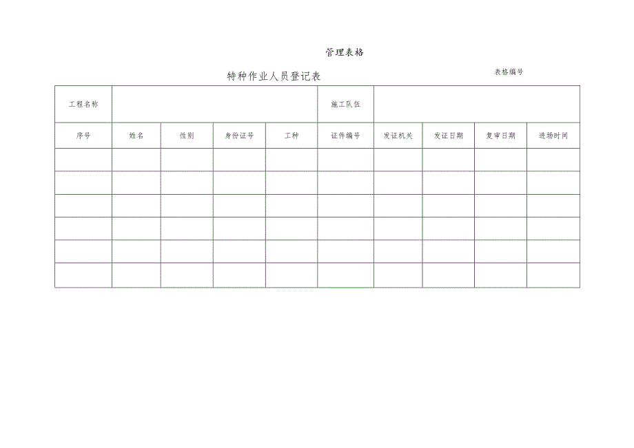 特种作业人员登记表.docx_第1页