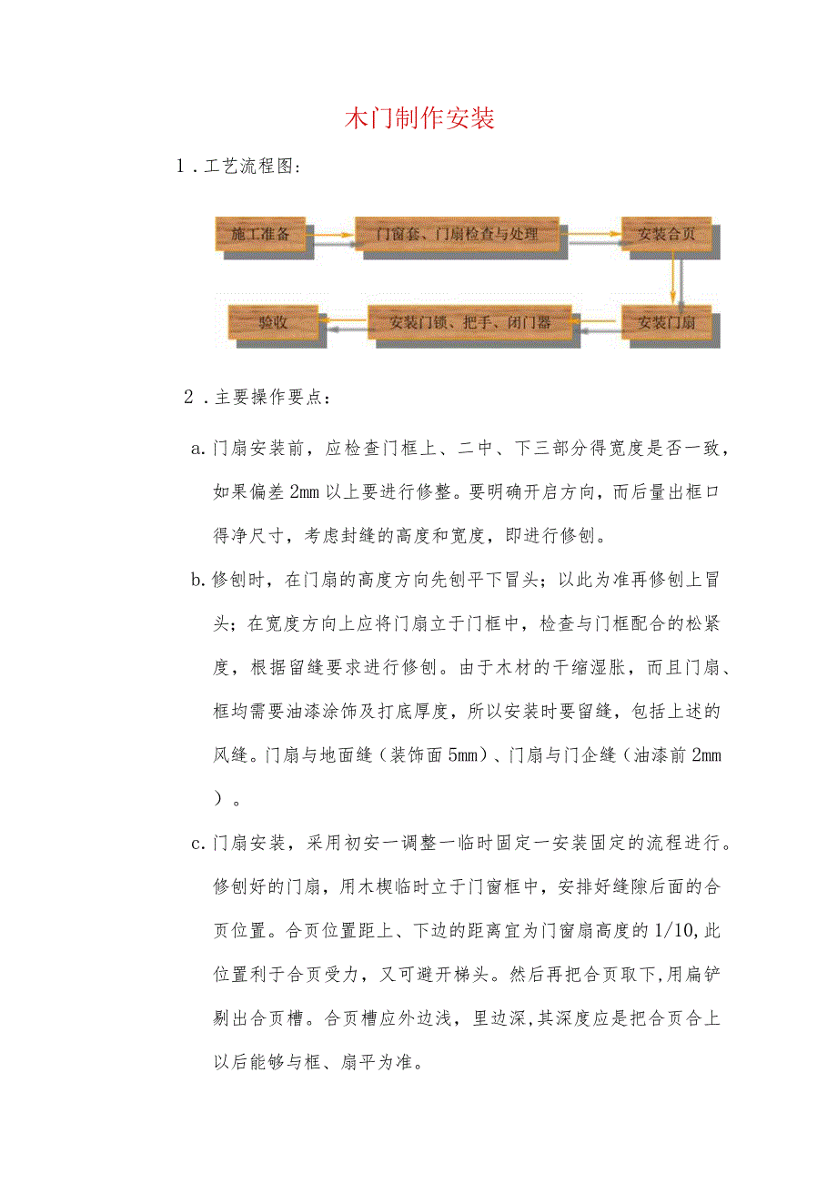 木门制作安装.docx_第1页