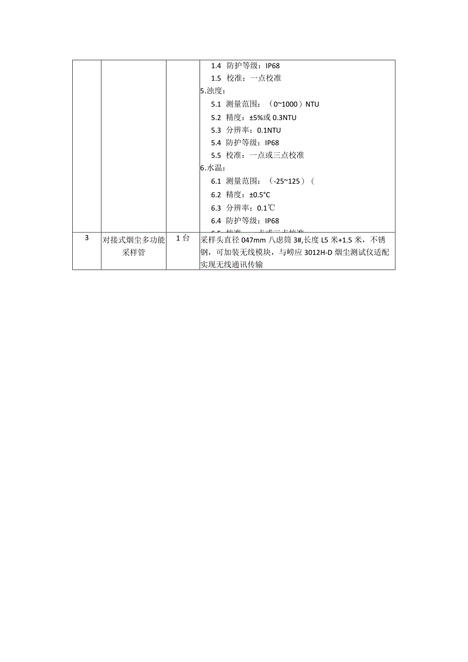 环境监测采样分析设备采购项目技术要求.docx_第2页