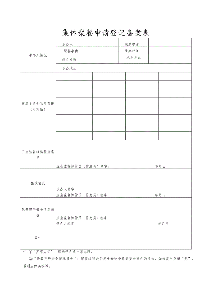 农村聚餐食品卫生安全承诺书.docx_第1页