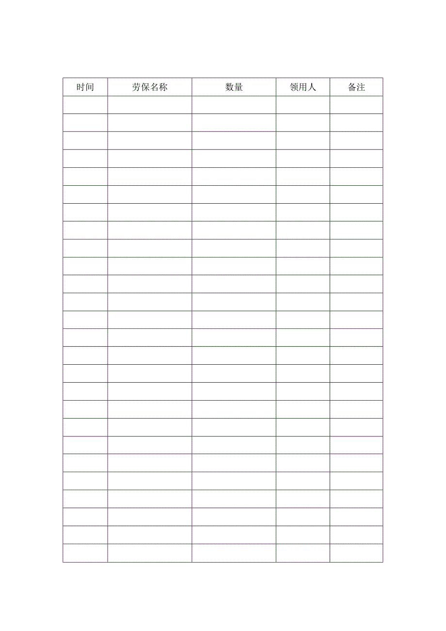 劳动防护用品入库、领用、检查表.docx_第2页