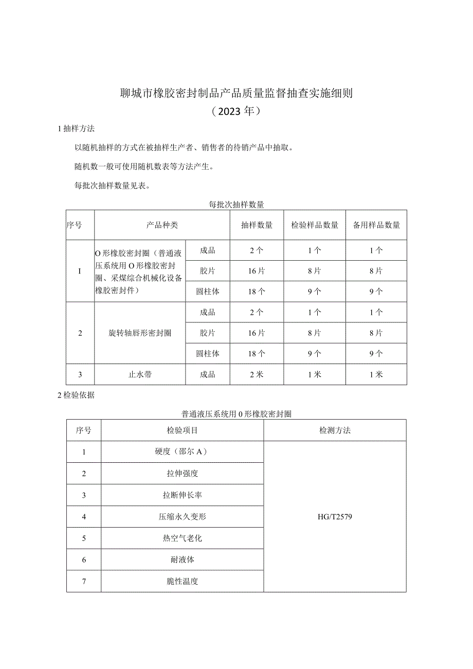 橡胶密封制品产品质量监督抽查实施细则.docx_第1页