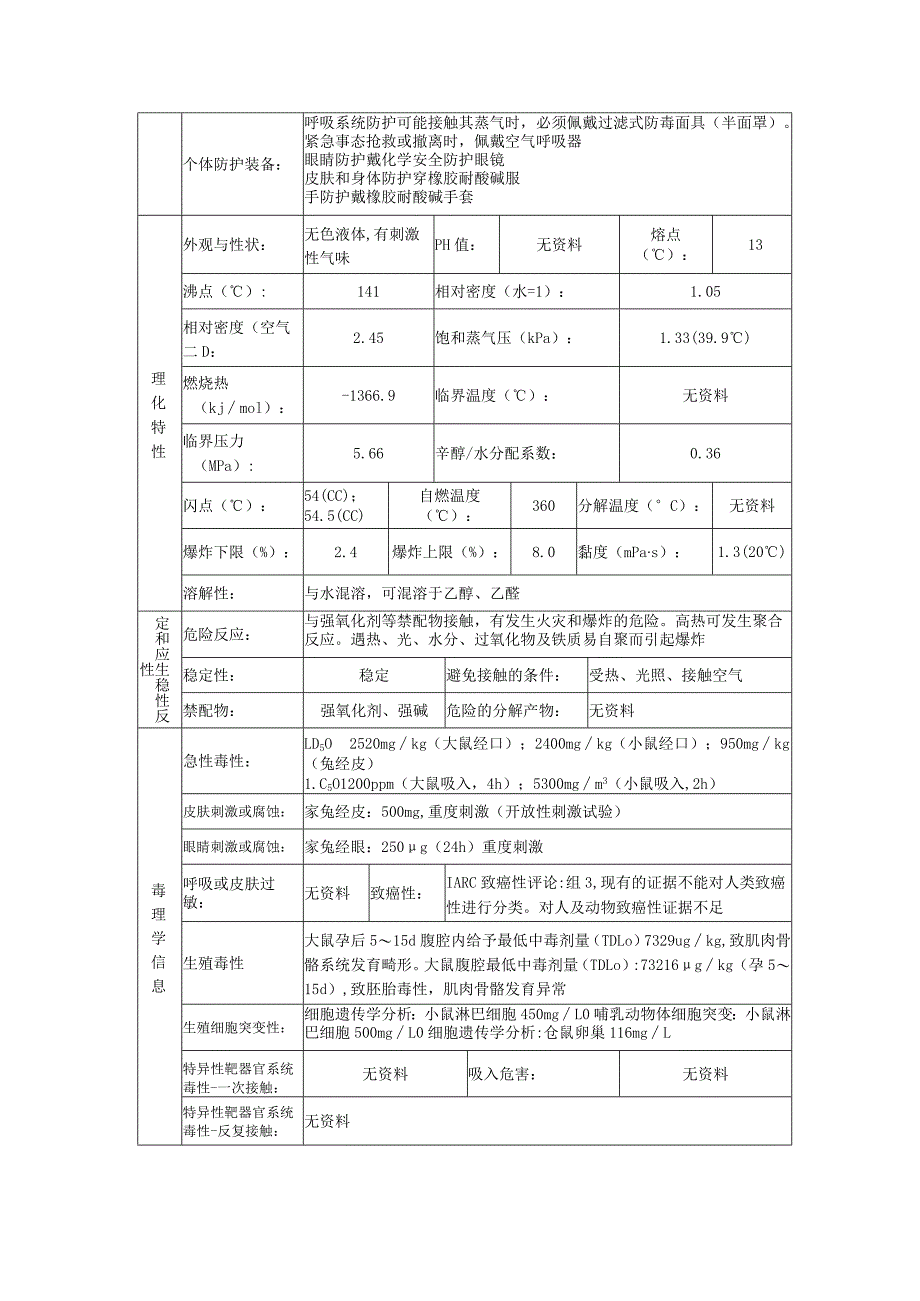 丙烯酸的安全技术说明书.docx_第3页