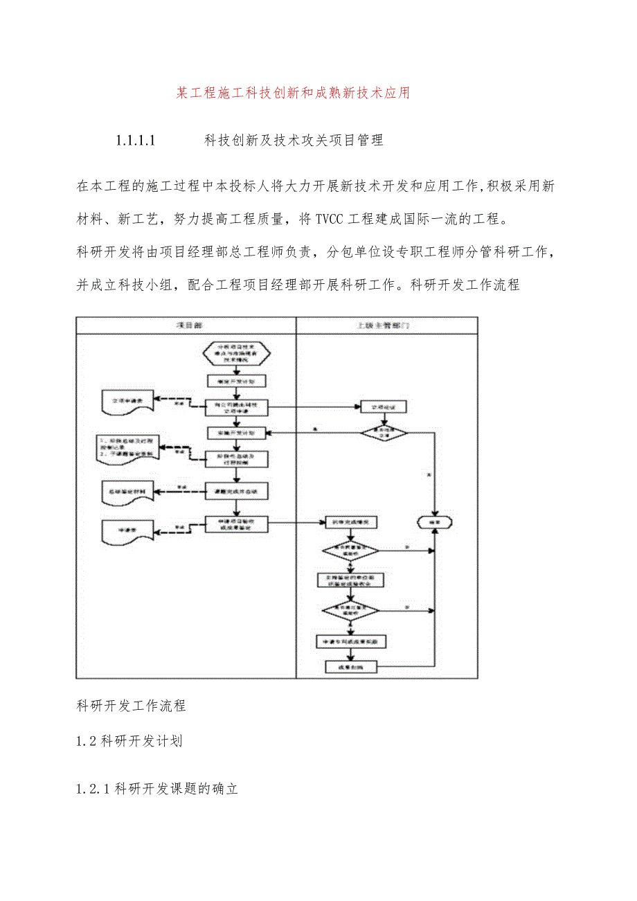 某工程施工科技创新和成熟新技术应用.docx_第1页