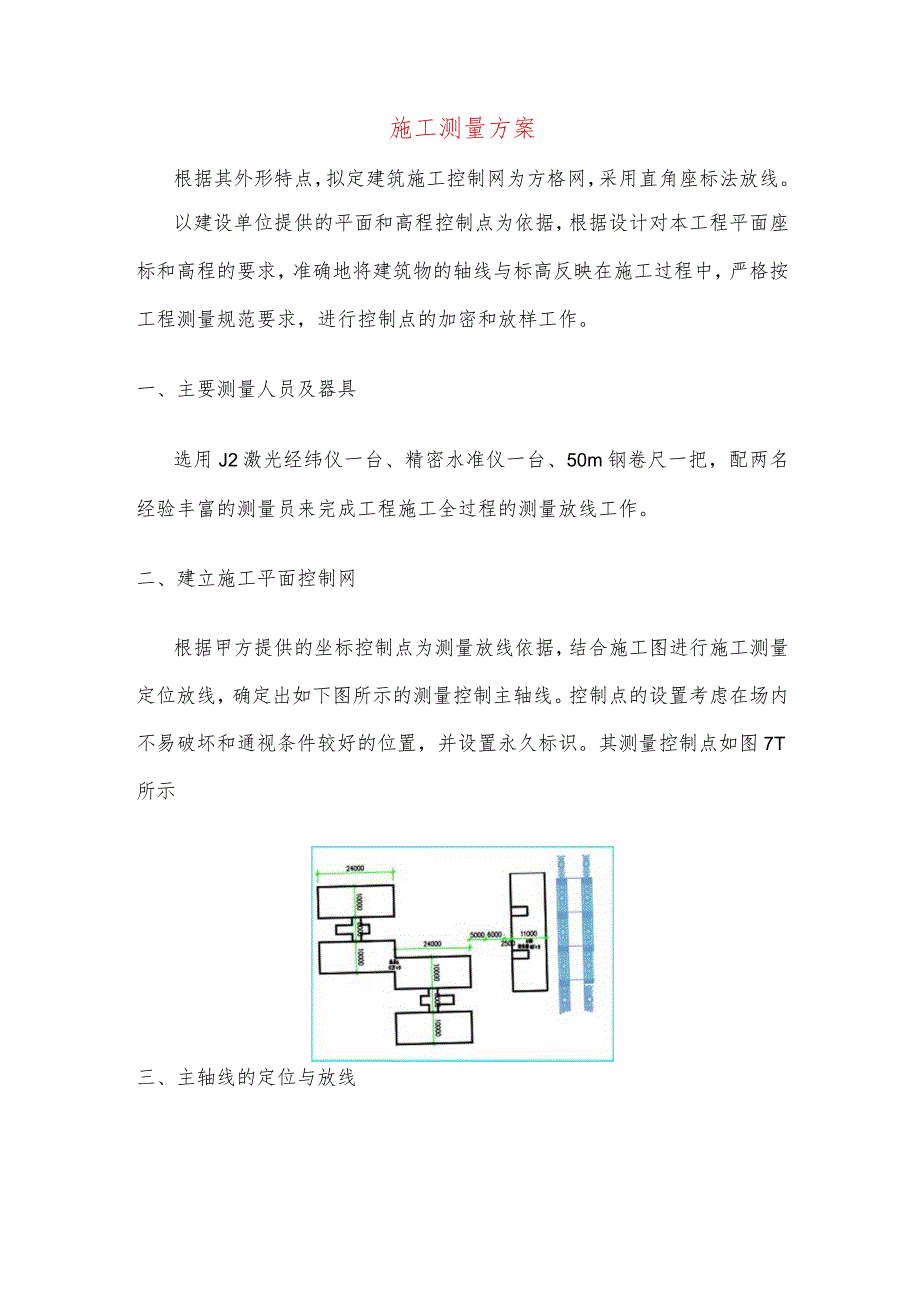 施工测量方案 .docx_第1页