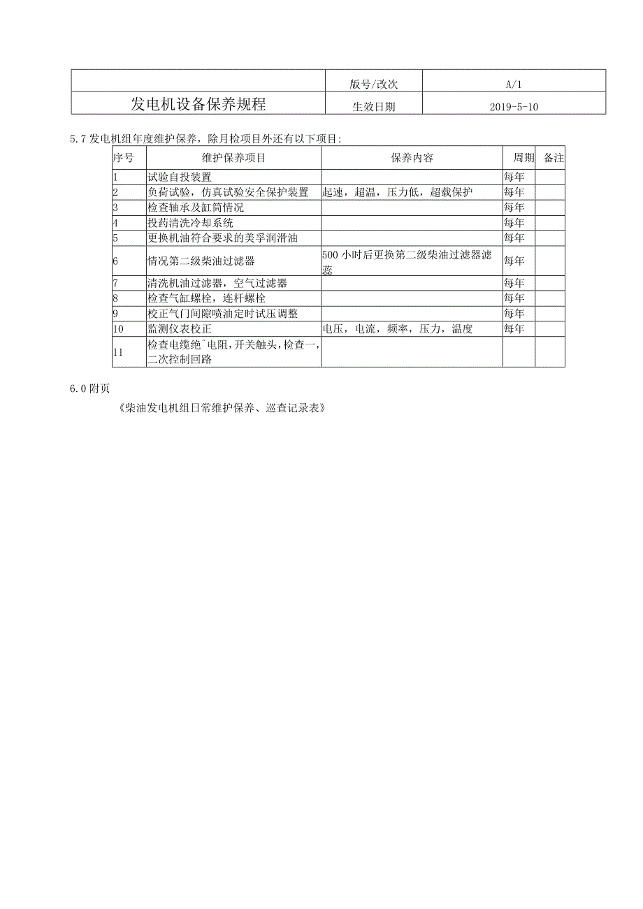 发电机设备保养规程.docx_第2页