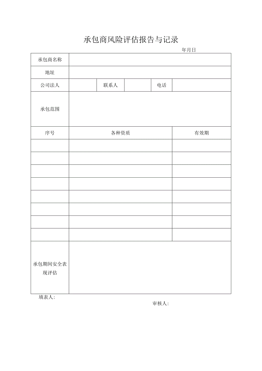 承包商供应商风险评估报告与记录.docx_第2页