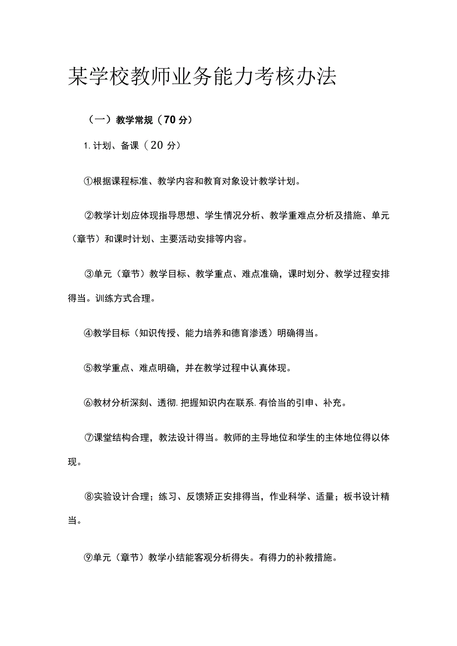 某学校教师业务能力考核办法.docx_第1页