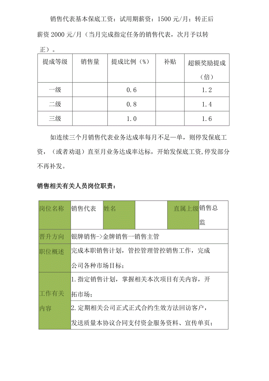 办公文档范本公司业务提成方案试行.docx_第2页