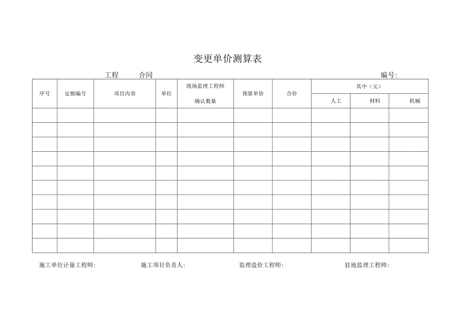 变更单价测算表.docx_第1页