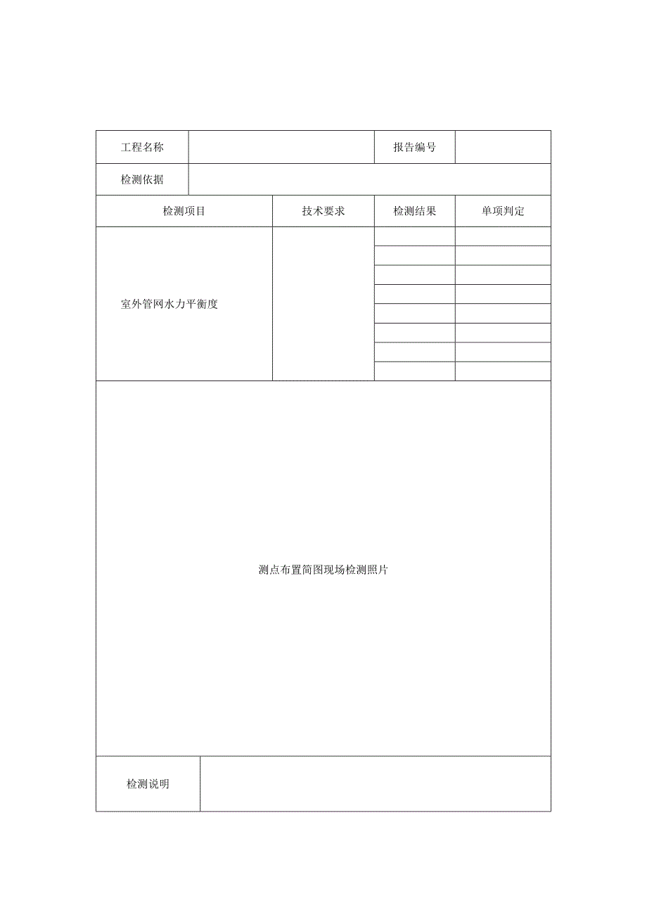 民用建筑室外管网水力平衡度检测报告及检测原始记录.docx_第2页