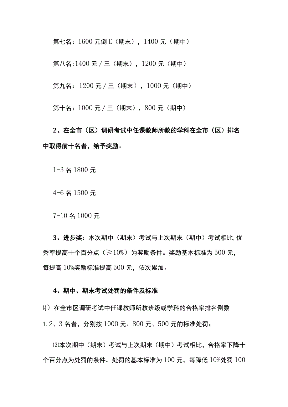 某学校小学、初中部教学质量奖励方案.docx_第2页