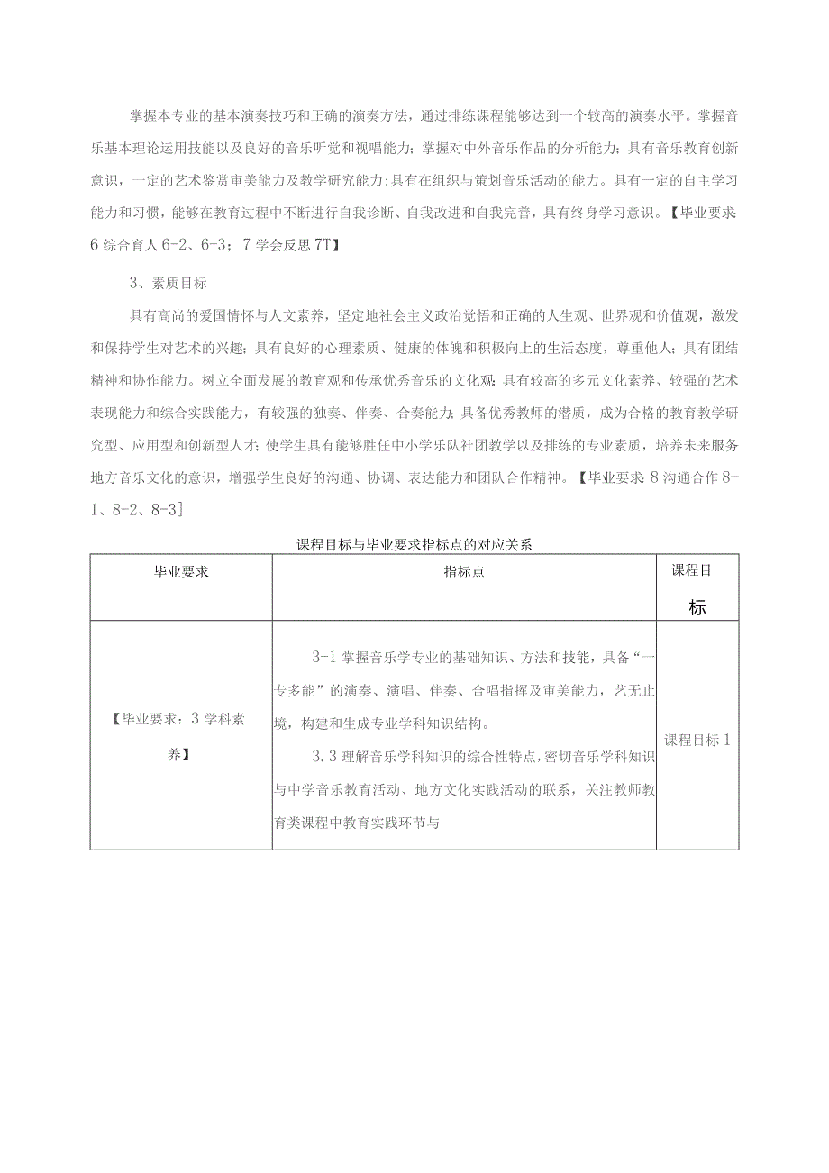 《排练》教学大纲（含课程思政元素）（专升本）.docx_第2页