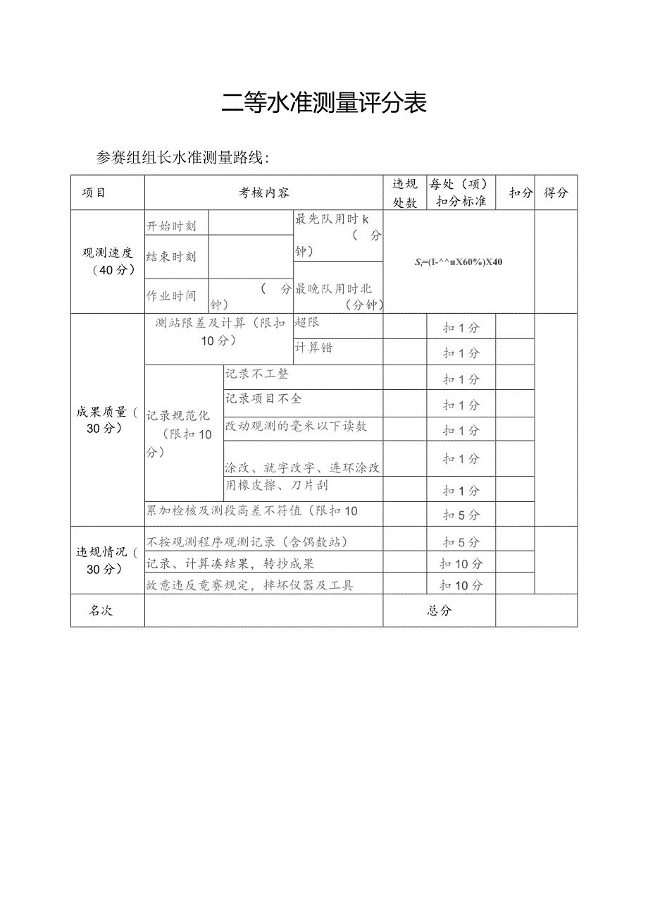 二等水准测量评分表.docx_第1页