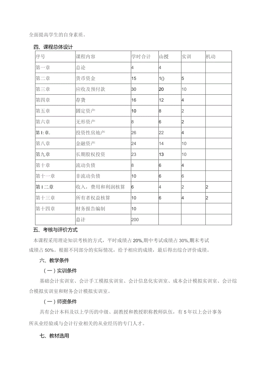 《财务会计》课程标准.docx_第2页