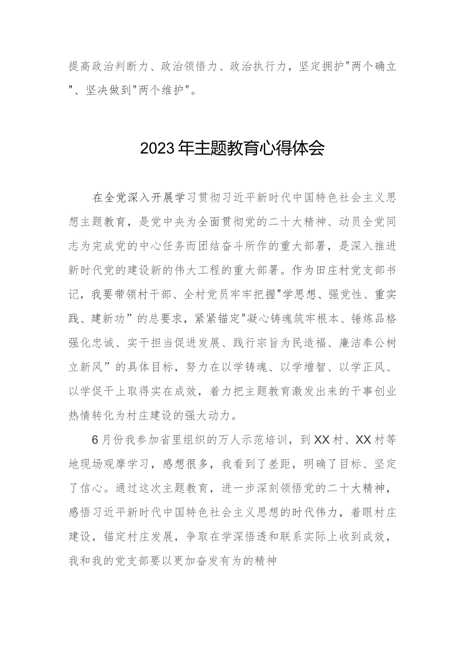 2023年村干部关于主题教育学习心得体会七篇.docx_第3页