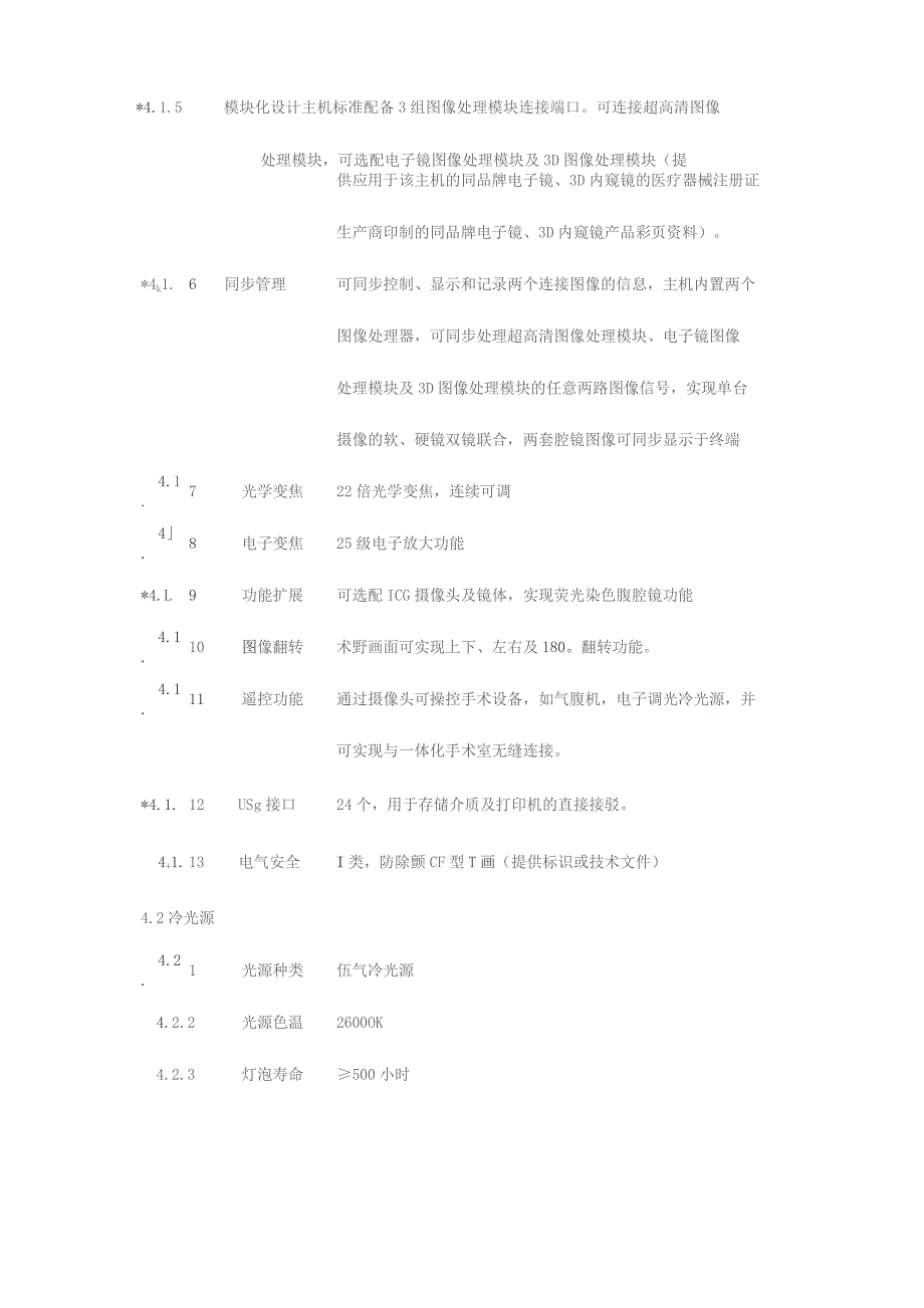 超高清数字腹腔镜配置及技术参数.docx_第3页