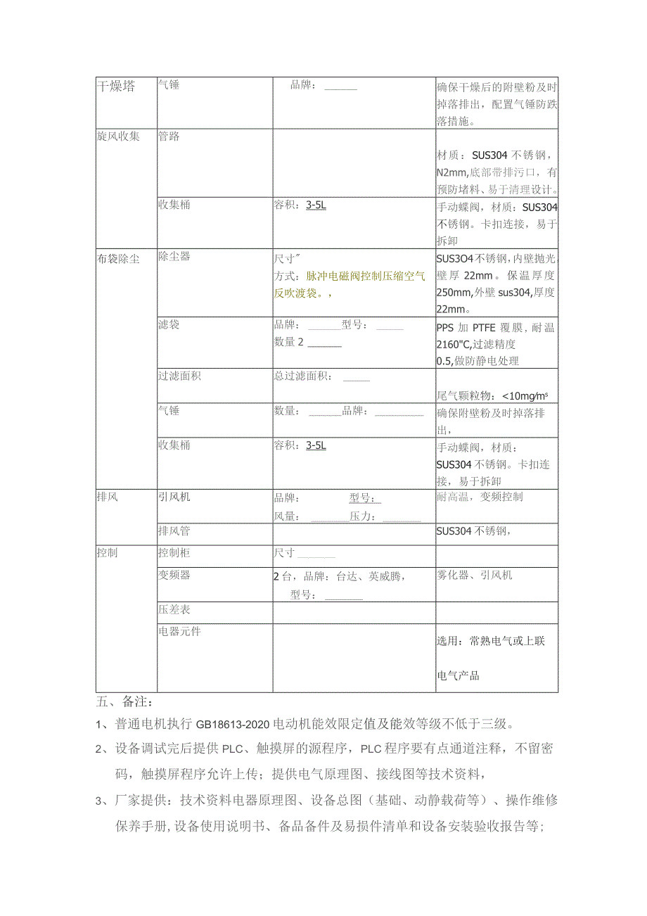 钠电正极离心喷雾干燥机技术要求.docx_第2页