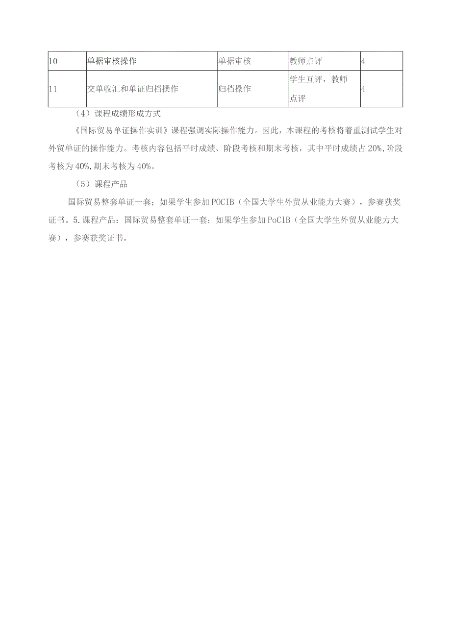 《国际贸易单证操作实训》课程考核方案.docx_第2页