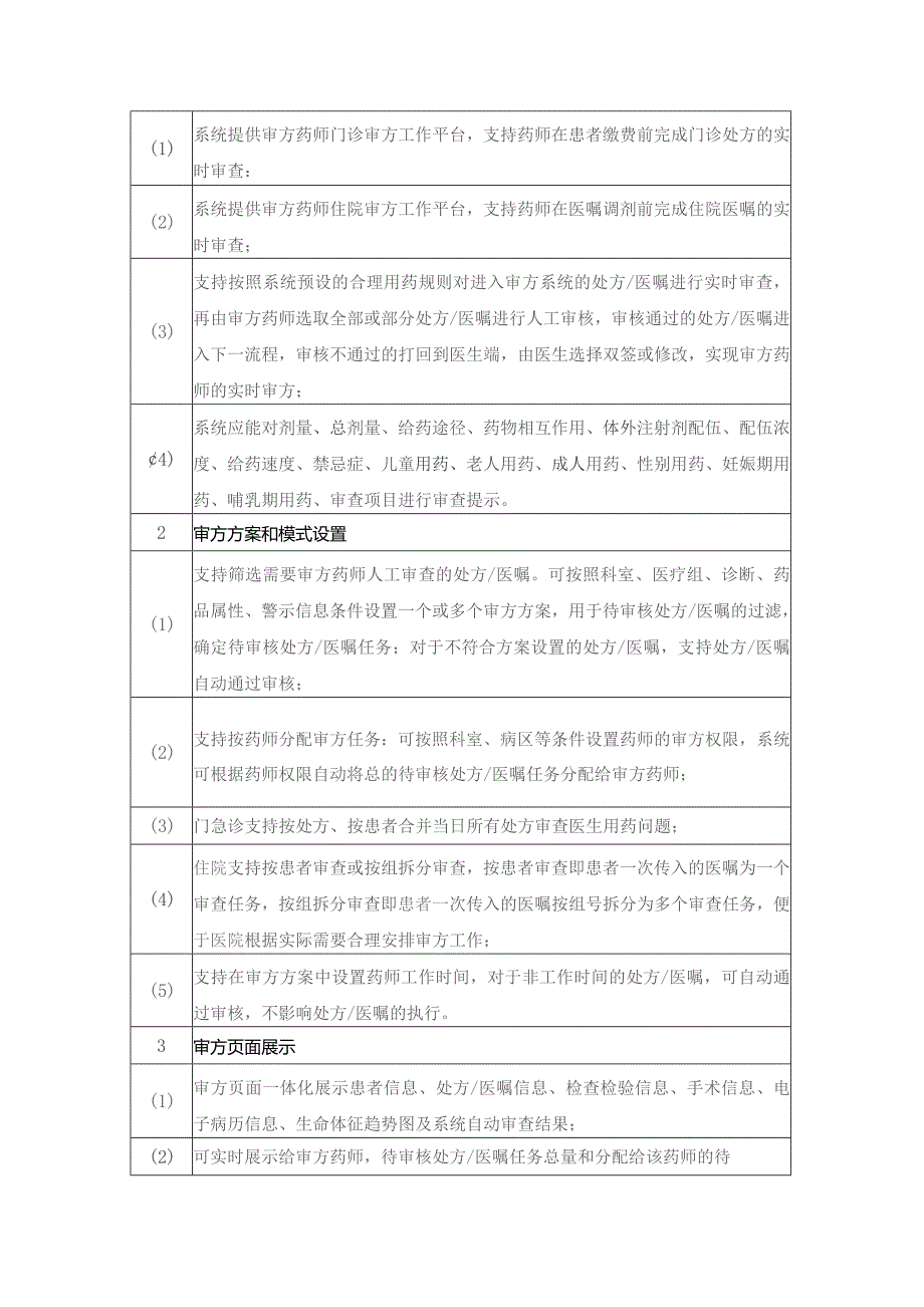 XX市XX区XX医院药学智能审方系统项目技术需求.docx_第2页