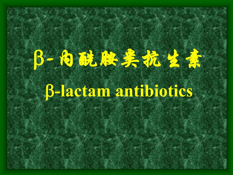 B内酰胺类抗生素.ppt_第1页