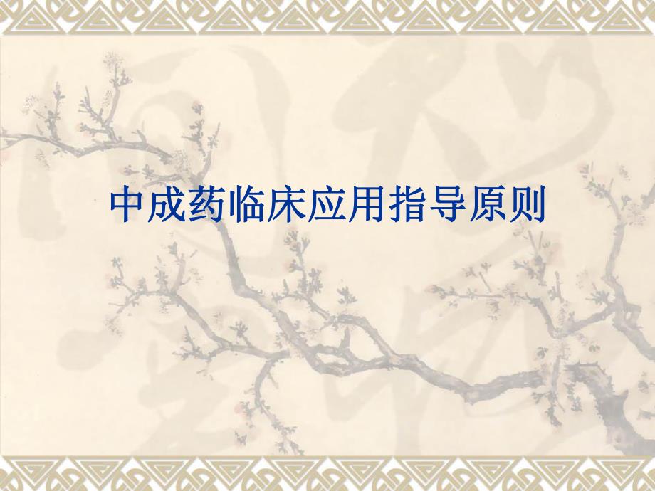 中成药临床应用指导原则.ppt_第1页