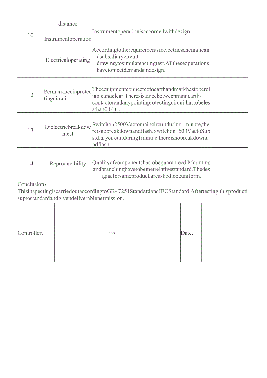 XX电力机具厂低压产品（出厂）检验报告（2023年）.docx_第3页