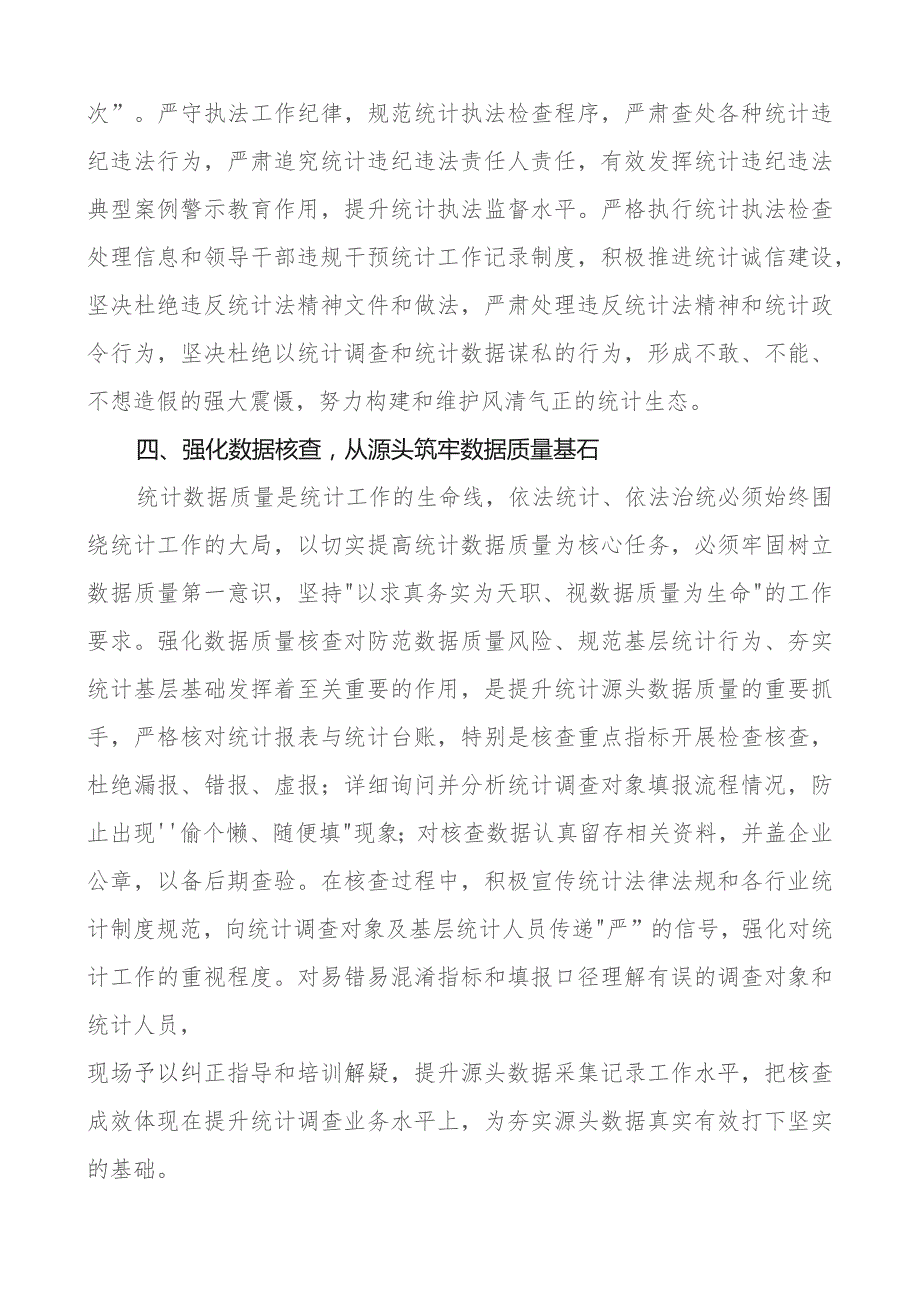 依法统计依法治统防范惩治统计造假研讨发言材料心得体会.docx_第3页