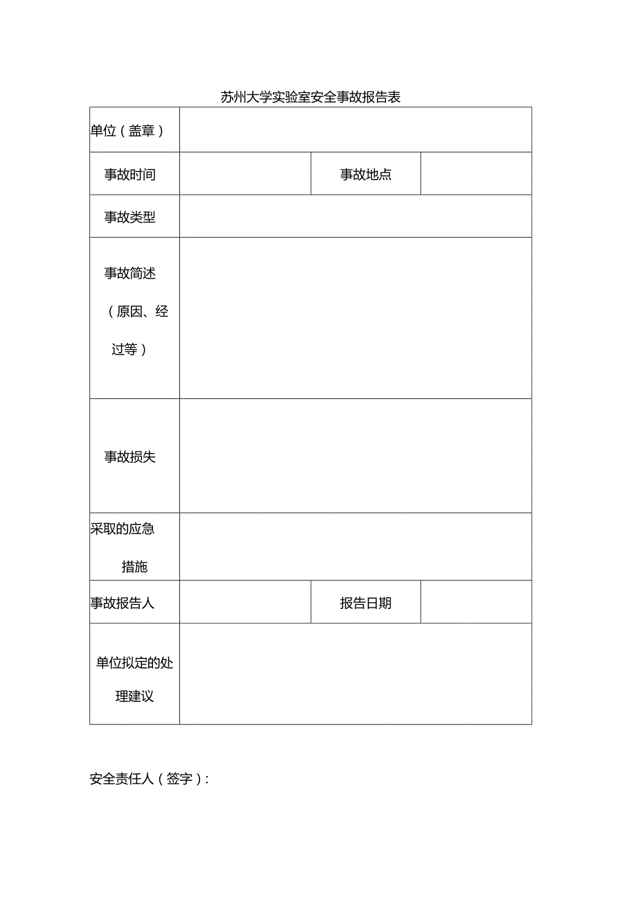 苏州大学实验室安全事故报告表.docx_第1页